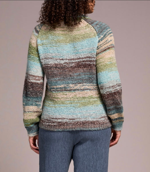 TRIBAL - AQUA HAZE MOCK SWEATER - 1942O-8208