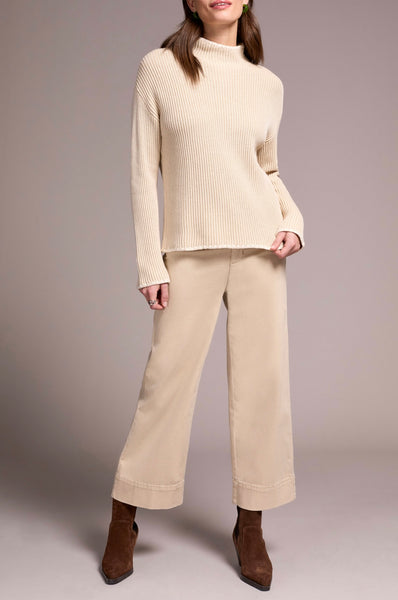 TRIBAL - FUNNEL NECK COTTON SWEATER - 2255O-576