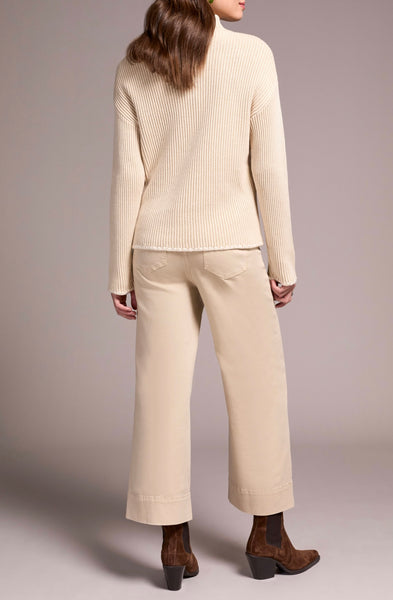 TRIBAL - FUNNEL NECK COTTON SWEATER - 2255O-576