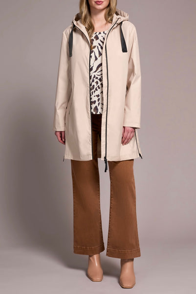 TRIBAL - ZIP FRONT RAINCOAT W/ HOOD - 2288O-8304