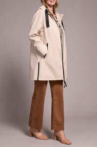 TRIBAL - ZIP FRONT RAINCOAT W/ HOOD - 2288O-8304