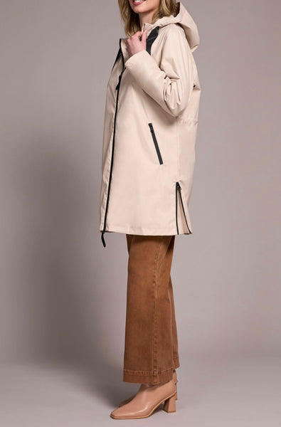TRIBAL - ZIP FRONT RAINCOAT W/ HOOD - 2288O-8304