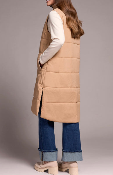 TRIBAL - ZIP FRONT QUILTED  VEST- 2314O-3823 - 3 Colours