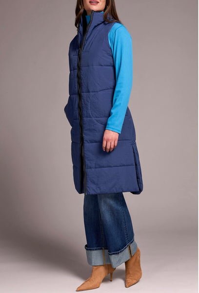 TRIBAL - ZIP FRONT QUILTED  VEST- 2314O-3823 - 3 Colours