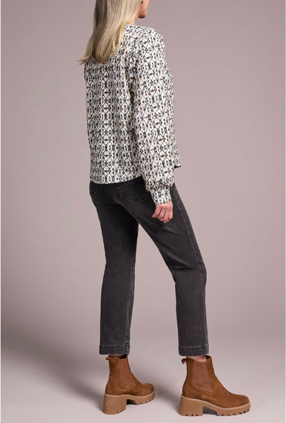 TRIBAL - CREW NECK PRINT TOP - 2330O-8319