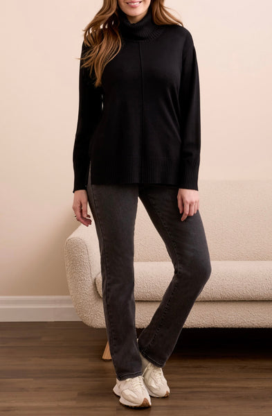 TRIBAL - TURTLE NECK SOFT KNIT SWEATER - 2395O-576 - 4 Colours