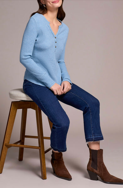 TRIBAL - YOUR GO ANYWHERE HENLEY TO TOP - 5899O- 5159 - 6 Colours