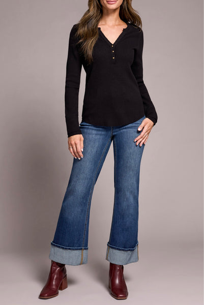 TRIBAL - YOUR GO ANYWHERE HENLEY TO TOP - 5899O- 5159 - 6 Colours