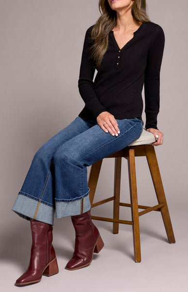 TRIBAL - YOUR GO ANYWHERE HENLEY TO TOP - 5899O- 5159 - 6 Colours