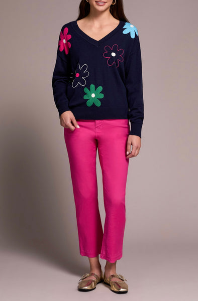 TRIBAL - JACQUARD EMBROIDERED SWEATER - 5993O-6018