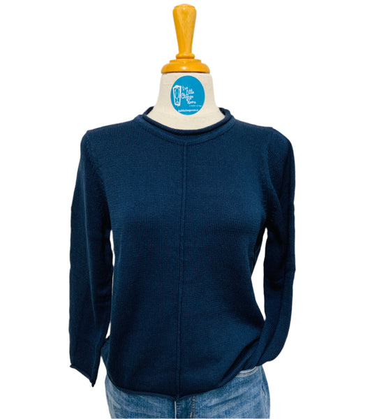 SKOVHUUS - ORGANIC COTTON CREW NECK  L/S SWEATER - 2954- 3 COLOURS