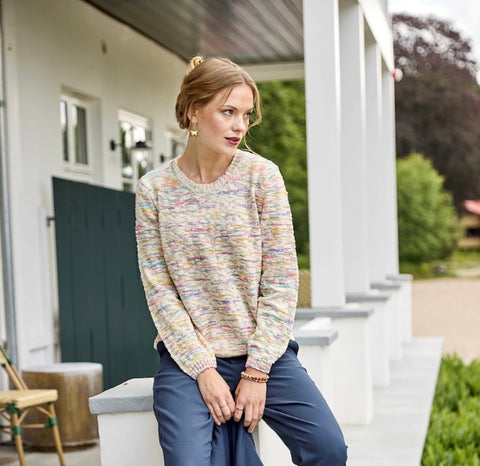 SKOVHUUS - MULTI COLOUR TEXTURED SWEATER - 3786
