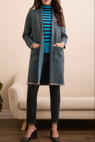 TRIBAL - SHAWL COLLAR COATIGAN - 1523O-8234 - CHARCOAL