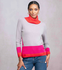 ALISON SHERI - BRITES COLOUR BLOC SWEATER - A46100
