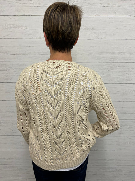 SKOVHUUS - POINTELLE OPEN CARDIGAN - 3322