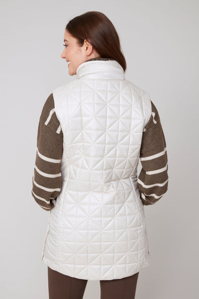 RENUAR - LUX QUILTED LONG VEST - R3905L-E3034
