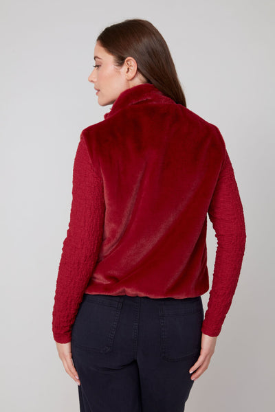 RENUAR  -  FAUX FUR VEST - R3879L-E3011