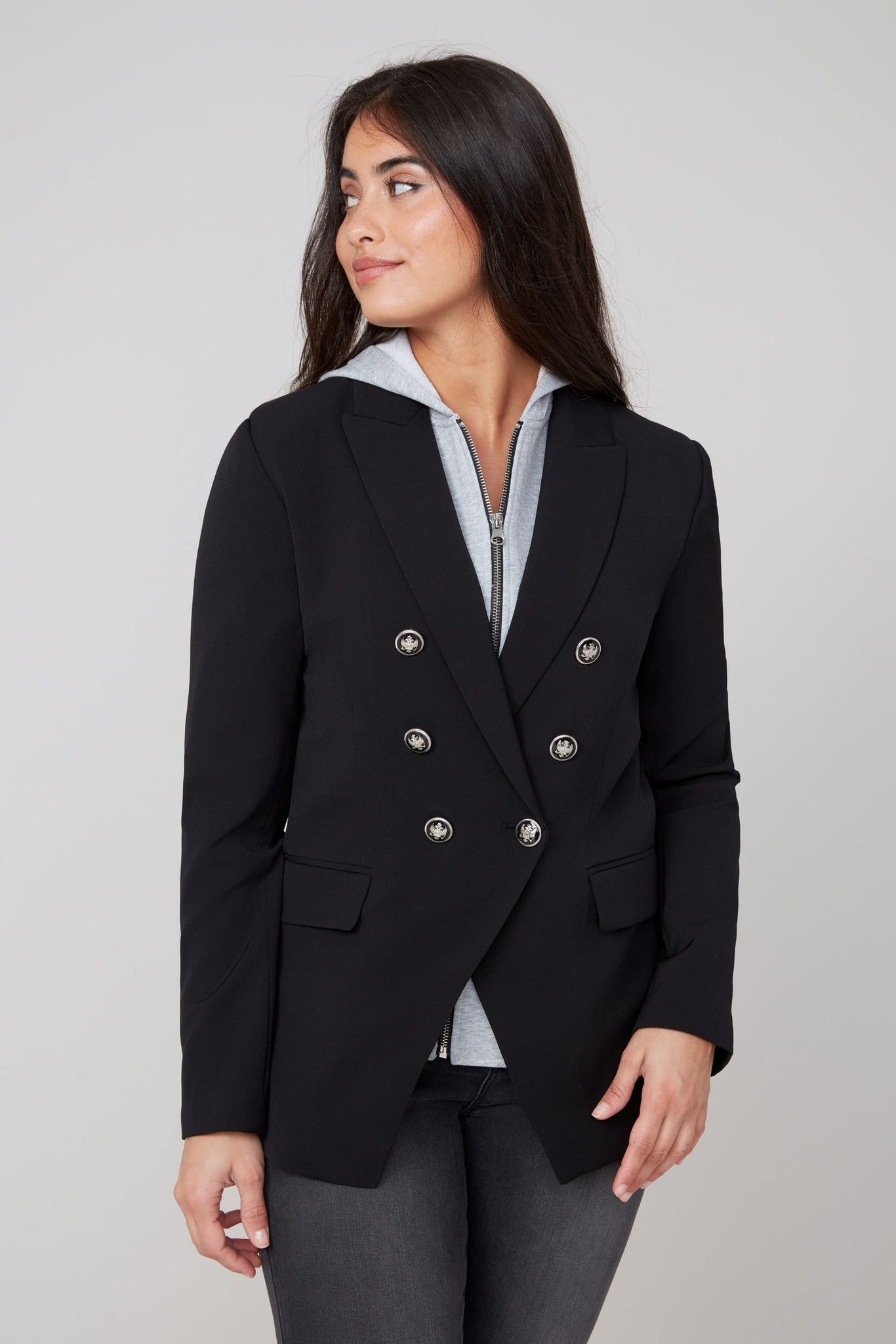 RENUAR- BLAZER W/ DETACHABLE HOODIE - R3926L-E3266