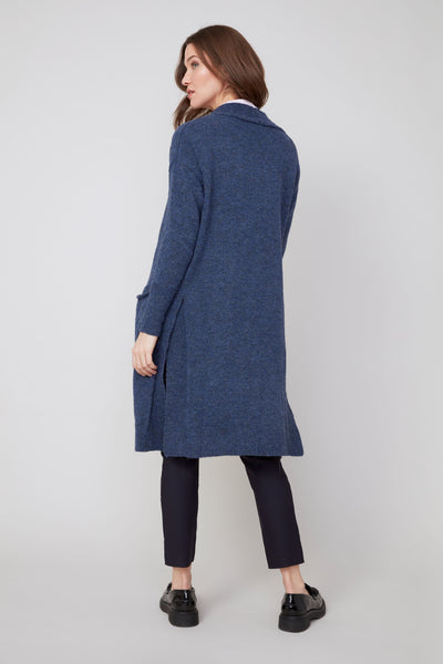 RENUAR - CASHMERE LIKE LONG OPEN CARDIGAN - R6903-4480 - 2 Colours