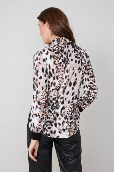 RENUAR - ANIMAL PRINT BLOUSE- R5206-984