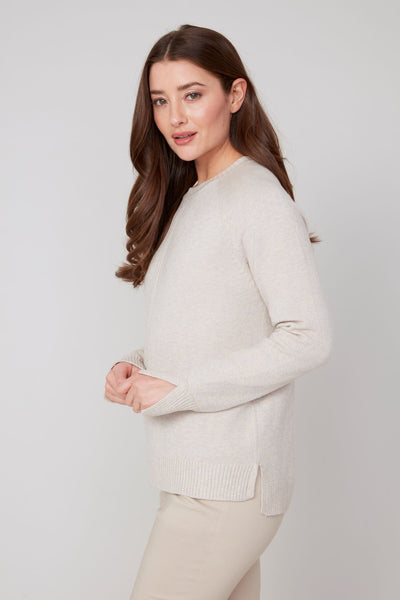 RENAUR - COMFY YARN CREW NECK SWEATER - R6952-4301