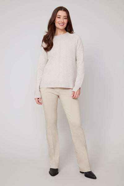 RENAUR - COMFY YARN CREW NECK SWEATER - R6952-4301