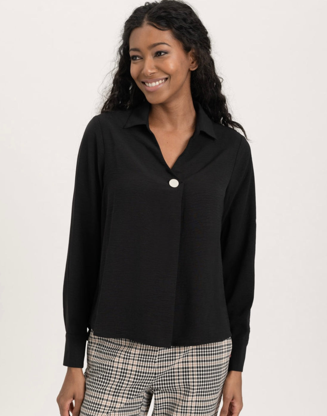 RENUAR- OXFORD STRETCH CREPE BLOUSE - R5009-363 - 3 Colours