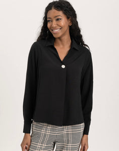 RENUAR- OXFORD STRETCH CREPE BLOUSE - R5009-363 - 3 Colours