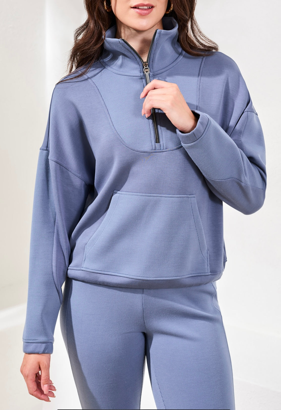 TRIBAL - TECHNO LUX 1/4 ZIP TOP - 2236O-3390
