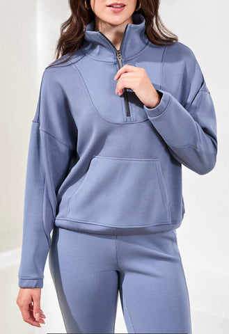 TRIBAL - TECHNO LUX 1/4 ZIP TOP - 2236O-3390