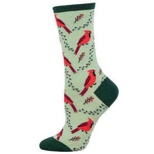 SOCKSMITH CREW SOCKS - CARDINAL TRACKS