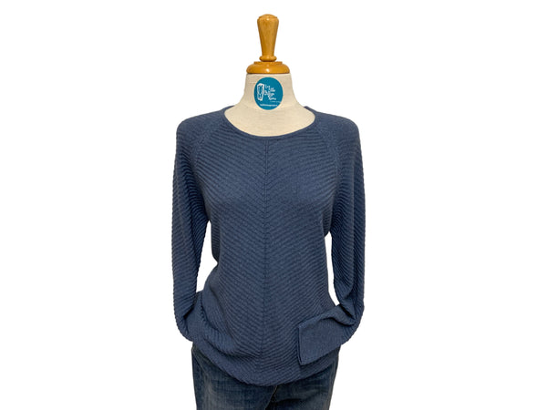 SKOVHUUS -ORGANIC COTTON DIAGONAL RIB SWEATER - 1366 -  3 colours
