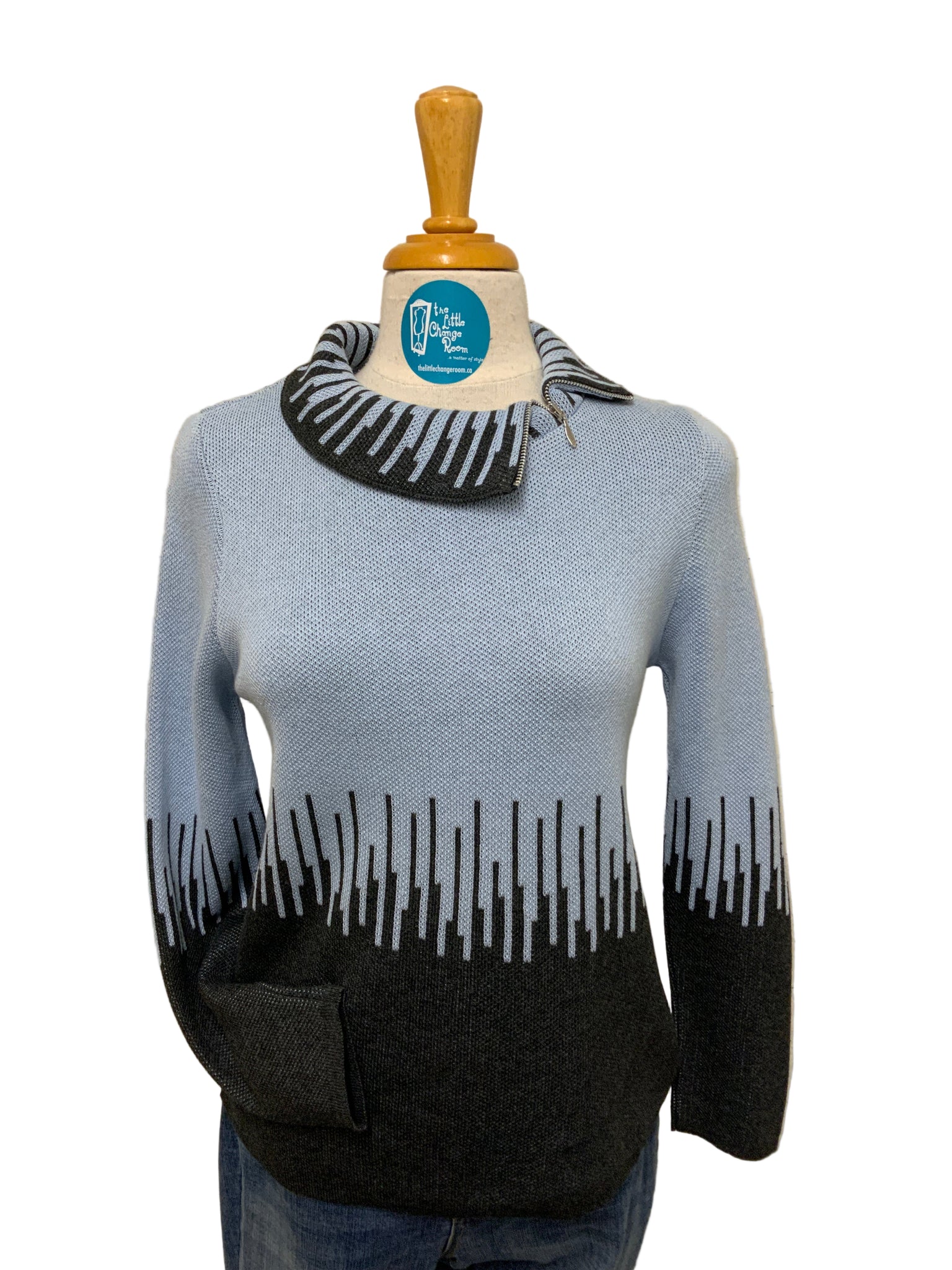 SKOVHUUS -SPLIT NECK  SWEATER  - 4043