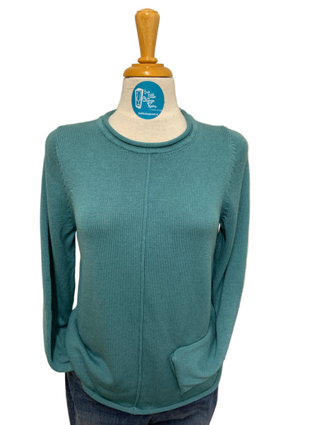 SKOVHUUS - ORGANIC COTTON ROLL CREW NECK  - 2954- 5 COLOURS