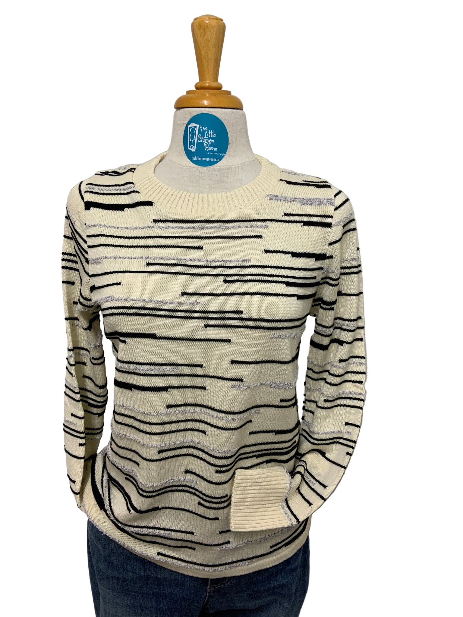 SKOVHUUS - BROKEN STRIPE SWEATER - 4036