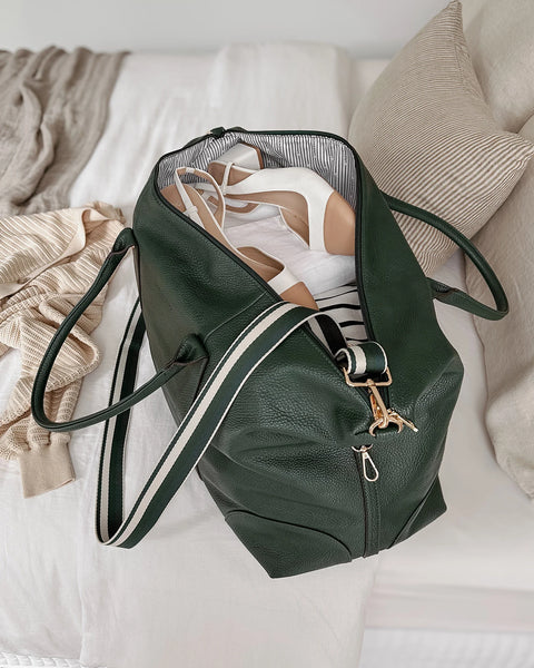 LOUENHIDE - ALEXIS STRIPE WEEKENDER TRAVEL BAG - 2 Colours