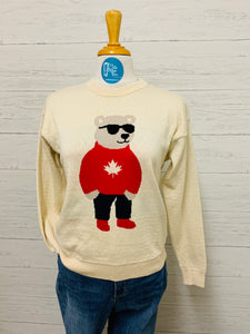 CANADA KNITWEAR - CANADIAN BEAR COTTON SWEATER - 14210