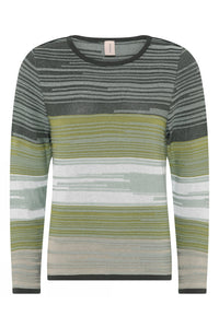 SKOVHUUS - MULTICOLOUR STRIPED SWEATER - 3626