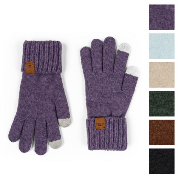 BRITTS KNITS - MAINSTAY FINGERTIP GLOVES - 6 COLOURS