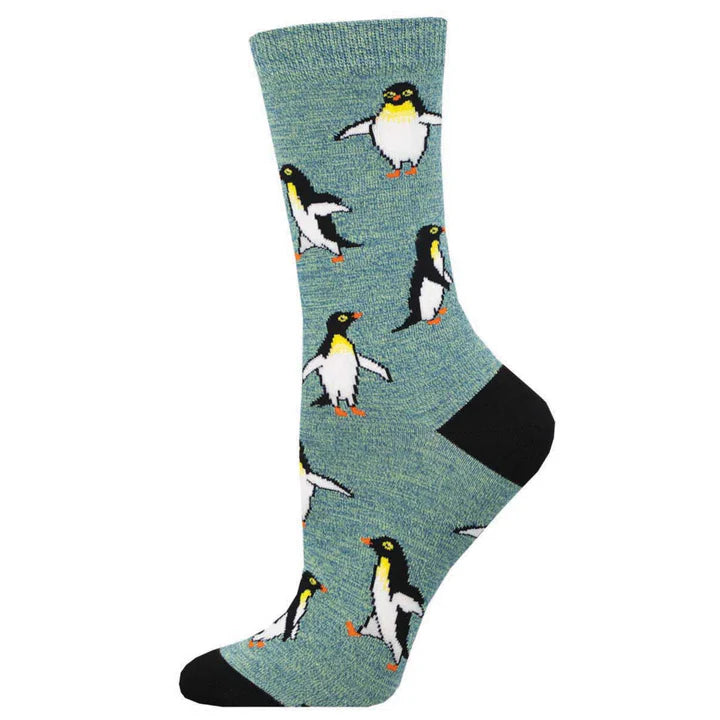 SOCKSMITH BAMBOO CREW SOCKS - PENGUIN PERSONALITY