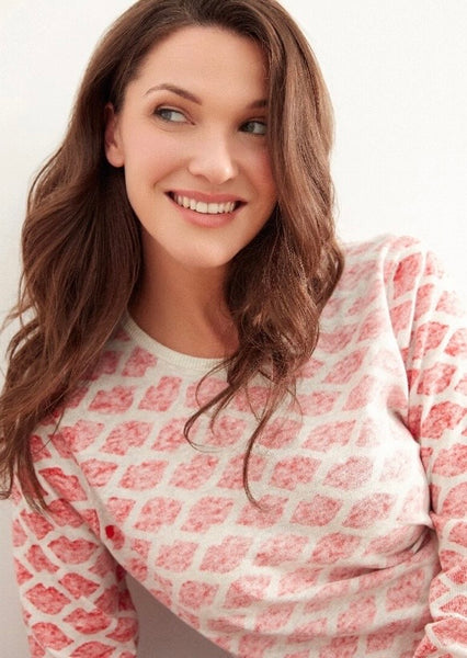 RENUAR -LIP PRINT COTTON SWEATER - R6977-4131