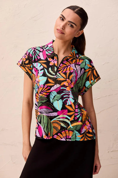TRIBAL - SPF+50 PERFORMANCE STRETCH POLO SHIRT - 2090O-3024 - 2 Colours
