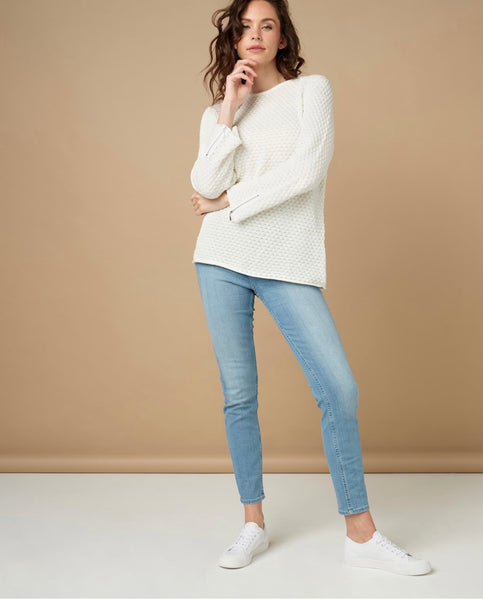 SKOVHUUS - ORGANIC COTTON POPCORN KNIT SWEATER - 6750 - 2 Colours
