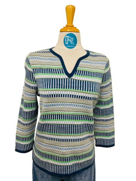 SKOVHUUS- JACQUARD STRIPE SWEATER - 4263 - 2 Colours