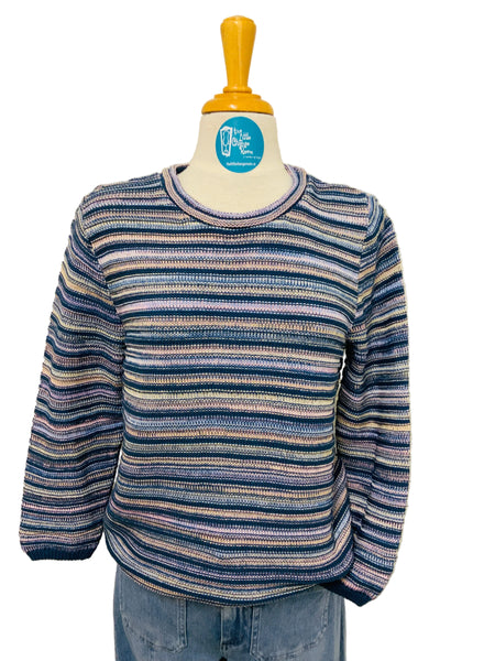 SKOVHUUS - VARIGATED STRIPE CREW NECK - 4201 - 2 Colours