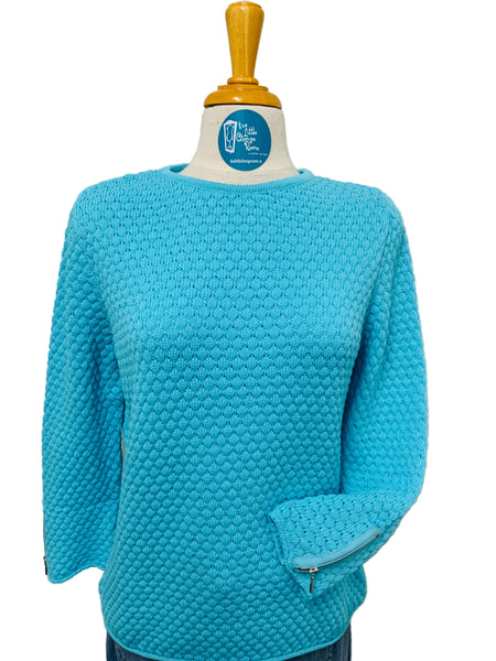 SKOVHUUS - ORGANIC COTTON POPCORN KNIT SWEATER - 6750 - 2 Colours