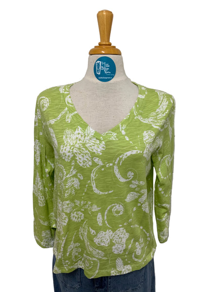 ESCAPE - VINTAGE SCROLL COTTON BOXY TEE - 11622- 2 Colours