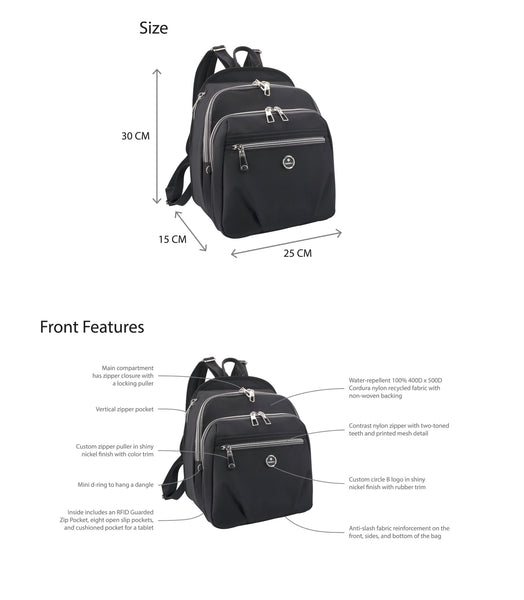 BESIDE-U - DYLAN BACKPACK - RFID PROTECTED