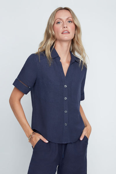 RENUAR -LINEN BLEND SHIRT-  R5235-E3075