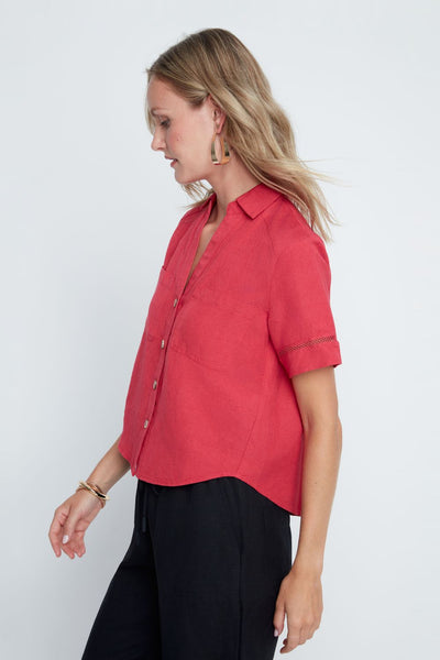 RENUAR -LINEN BLEND SHIRT-  R5235-E3075